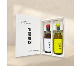 저온압착 참기름 들기름 선물세트 350ml